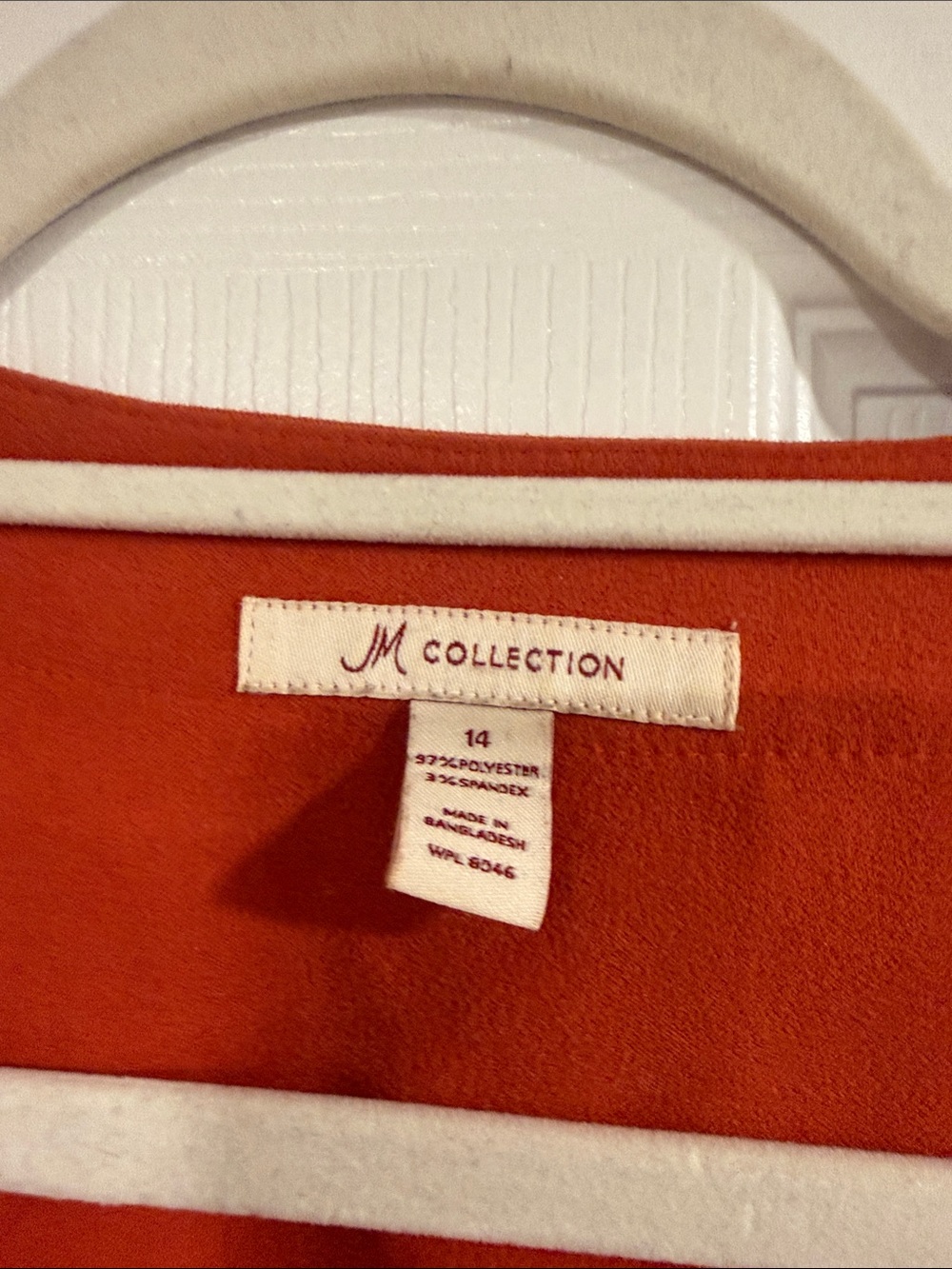 JM Collection Open-Front Suede Jacket in Rust - Picture 3 of 4